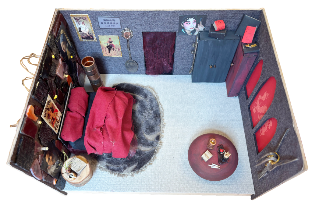 Fertiges Modell eines Ausgestalten Zimmers